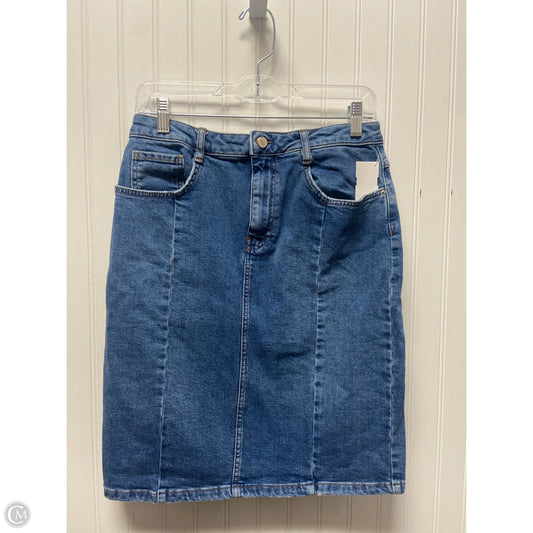 Skirt Midi By Pilcro In Blue Denim, Size: 10