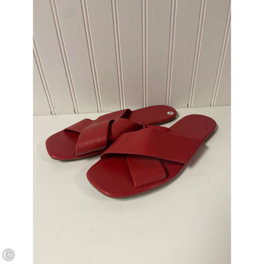 Sandals Flats By Banana Republic In Red, Size: 8