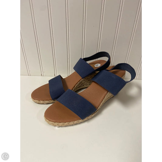 Sandals Heels Wedge By Tommy Bahama In Blue, Size: 8.5