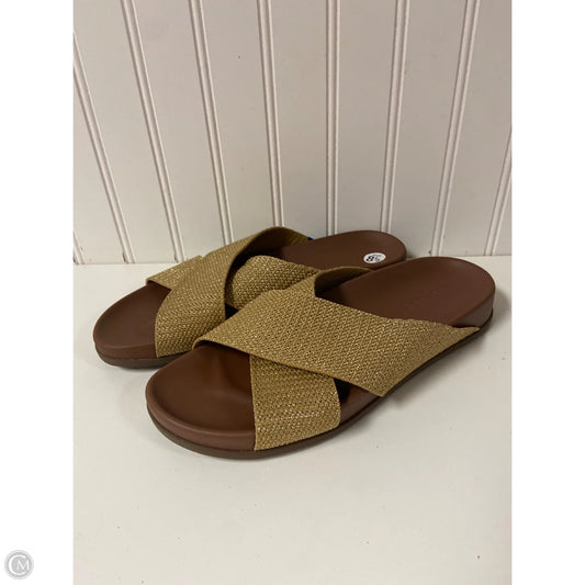 Sandals Flats By Rothys In Gold, Size: 8.5