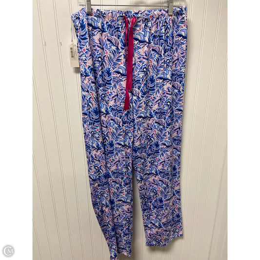 Pants Lounge By Simply Southern In Blue & Pink, Size: Xl