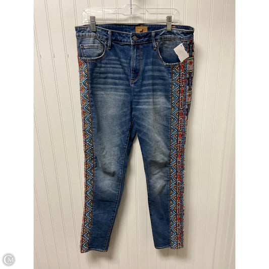 Jeans Straight By Driftwood In Blue Denim, Size: 14