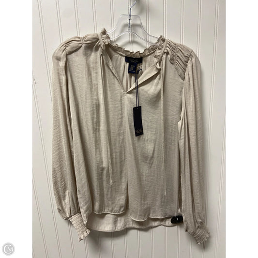 Top Long Sleeve By Rachel Roy In Beige, Size: Xs