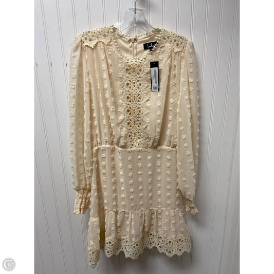 Dress Party Short By Lulus In Cream, Size: L