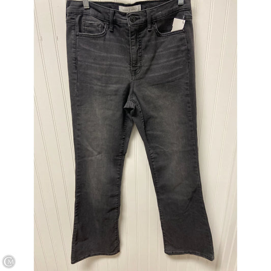 Jeans Boot Cut By Vintage America In Black Denim, Size: 8