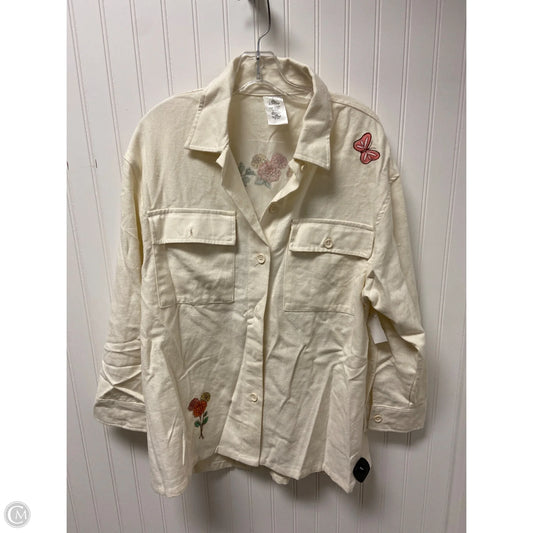 Top Long Sleeve By Disney Store In Cream, Size: M