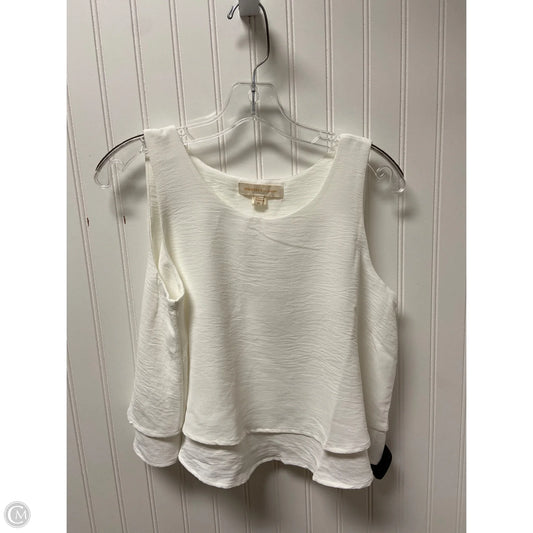 Top Sleeveless Basic By Monteau In White, Size: M
