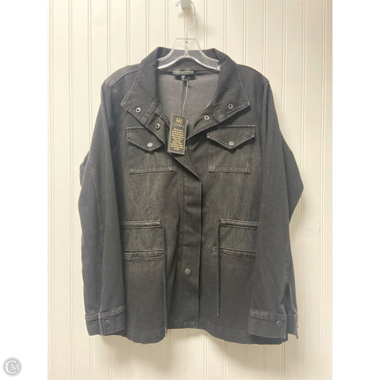 Jacket Denim By Diane Gilman In Black Denim, Size: M