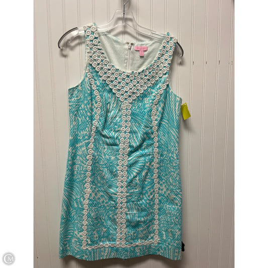 Dress Designer By Lilly Pulitzer In Blue & White, Size: M