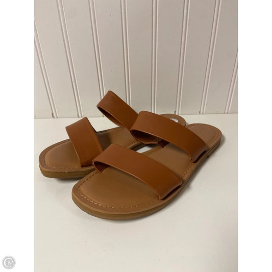 Sandals Flats By Universal Thread In Tan, Size: 7.5