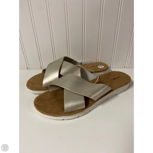 Sandals Flats By Izod In Gold, Size: 7.5