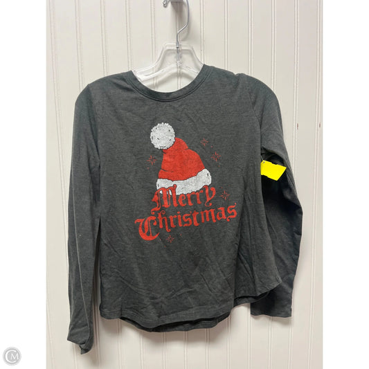 Top Long Sleeve Basic By Sonoma In Grey, Size: Xsp