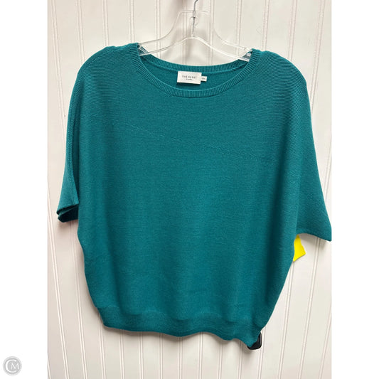 Sweater Short Sleeve By Cma In Teal, Size: M