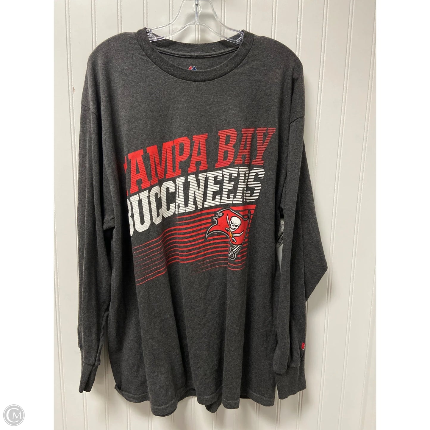 Athletic Top Long Sleeve Crewneck By Clothes Mentor In Grey, Size: Xl