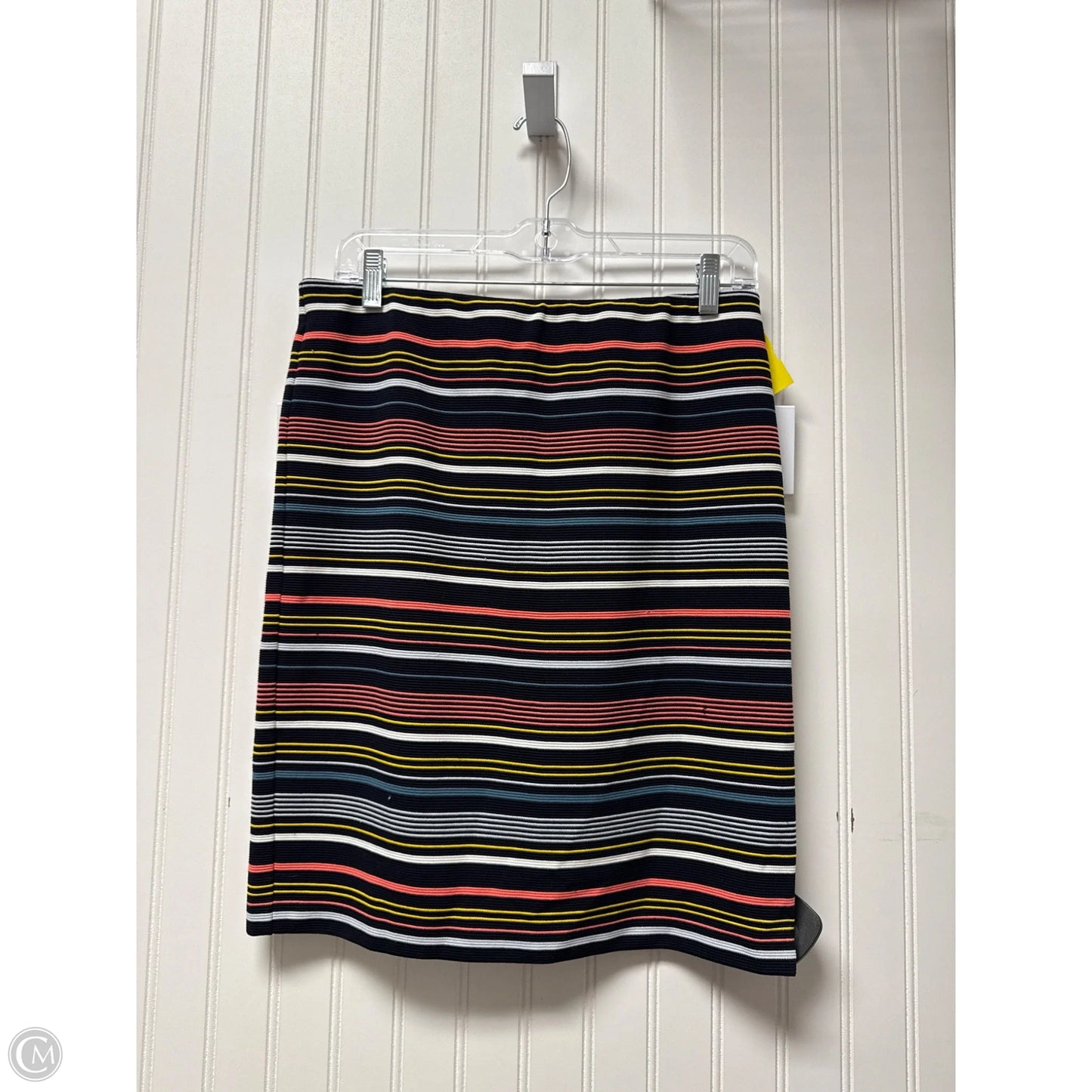Skirt Mini & Short By Loft In Striped Pattern, Size: 8p