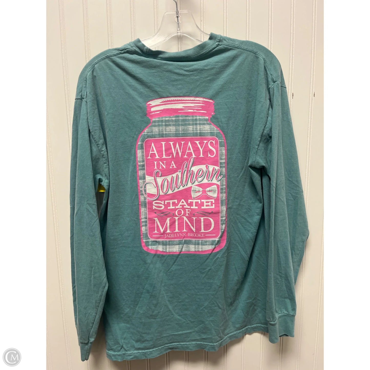 Top Long Sleeve Basic By Clothes Mentor In Teal, Size: M