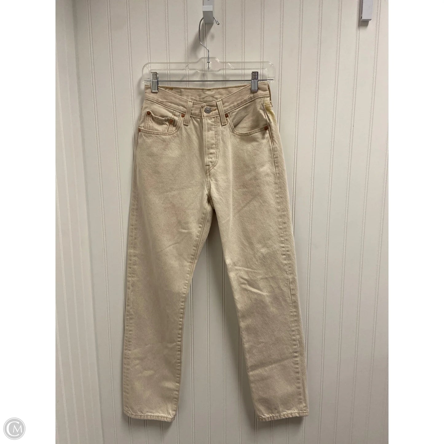 Jeans Straight By Levis In Beige, Size: 2