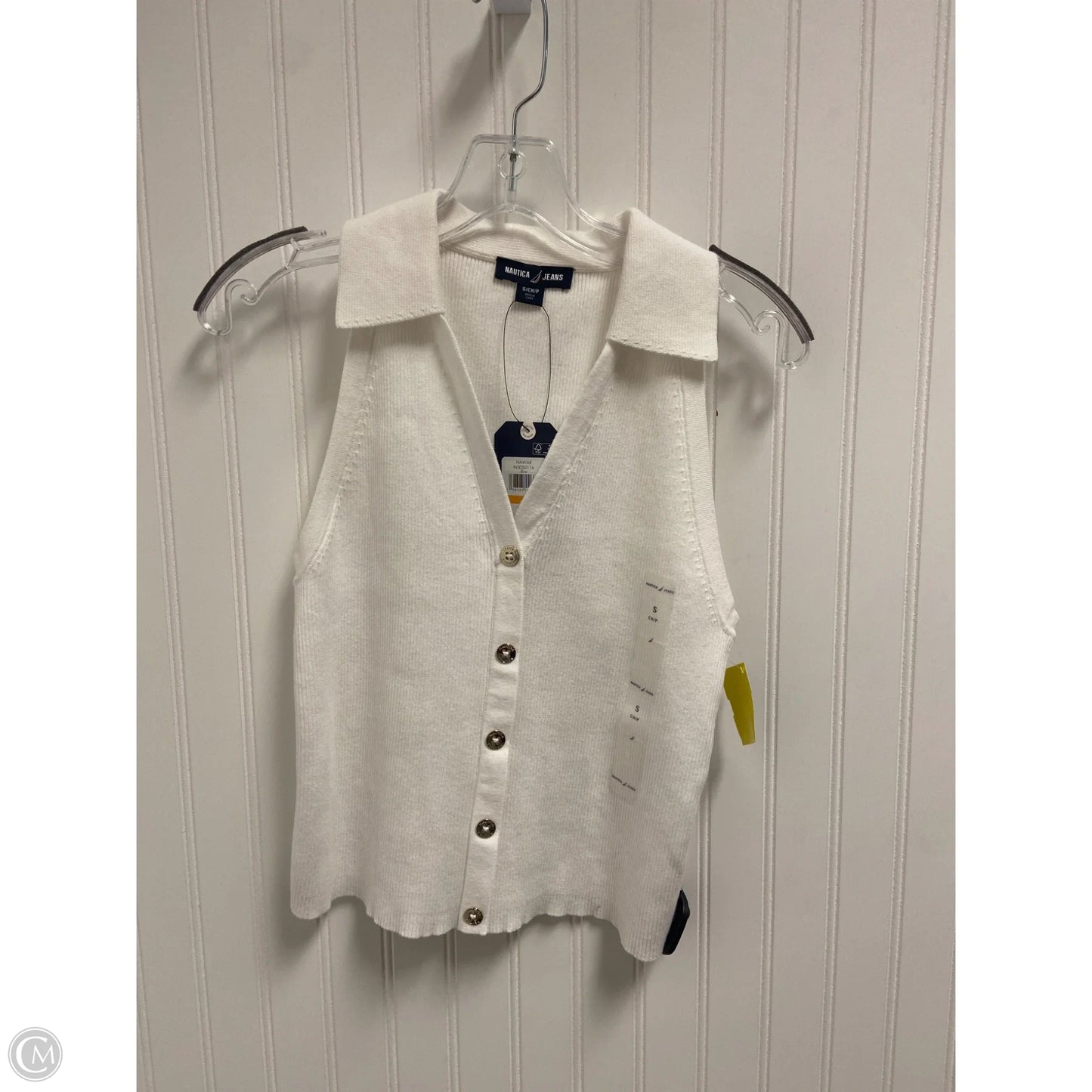 Top Sleeveless By Nautica In White, Size: Sp