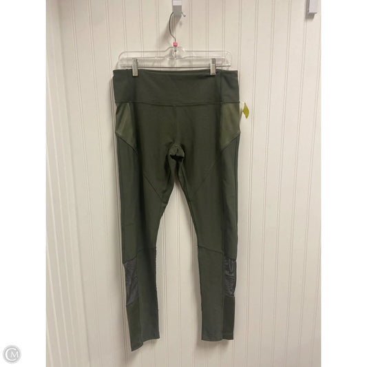 Athletic Leggings By Mondetta In Green, Size: L