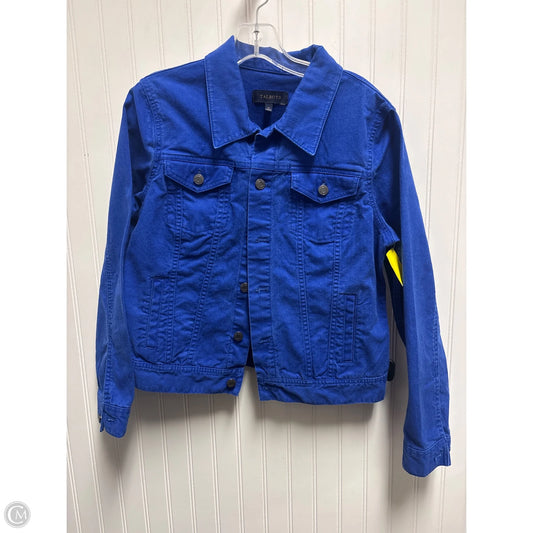 Jacket Denim By Talbots In Blue, Size: M