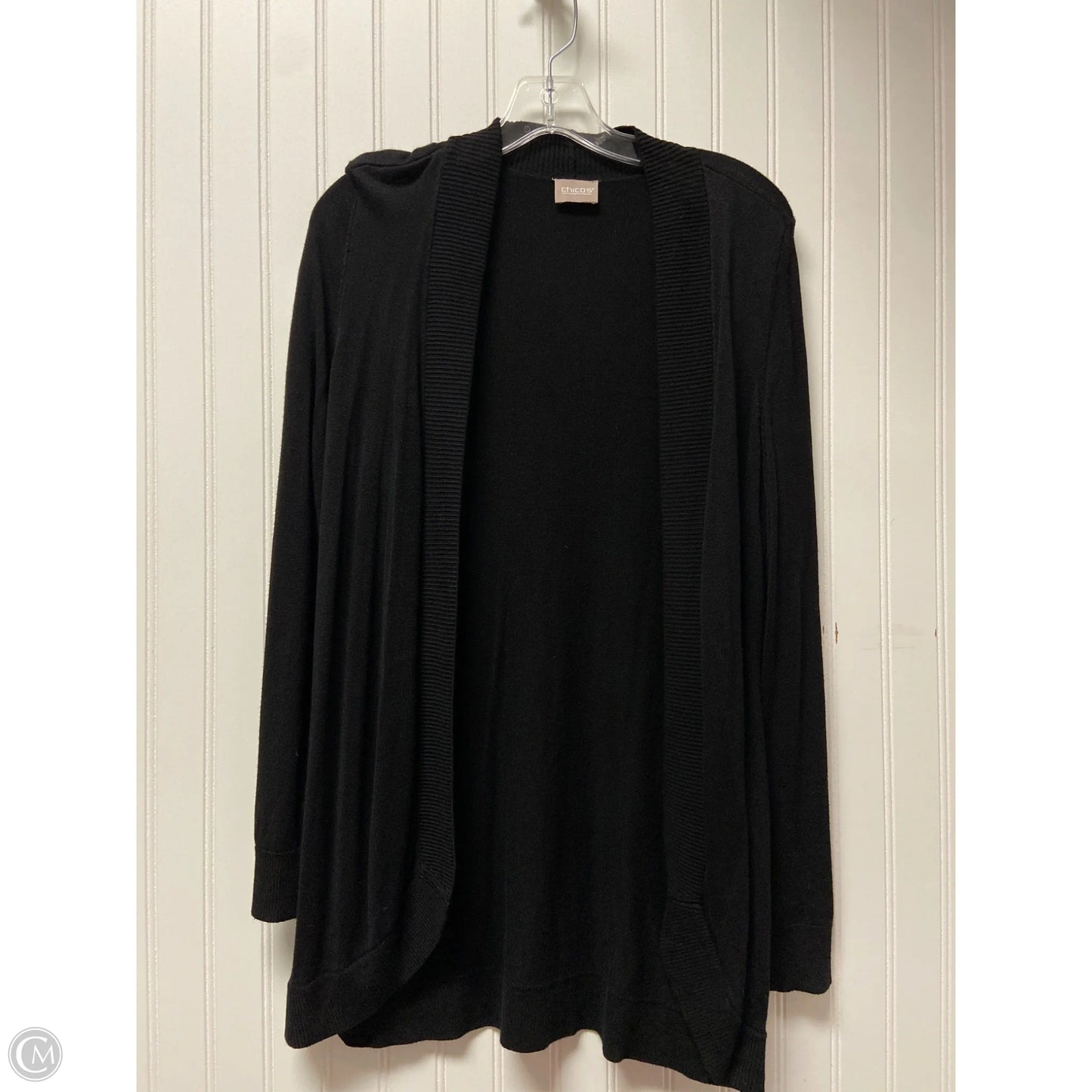 Sweater Cardigan By Chicos In Black, Size: M