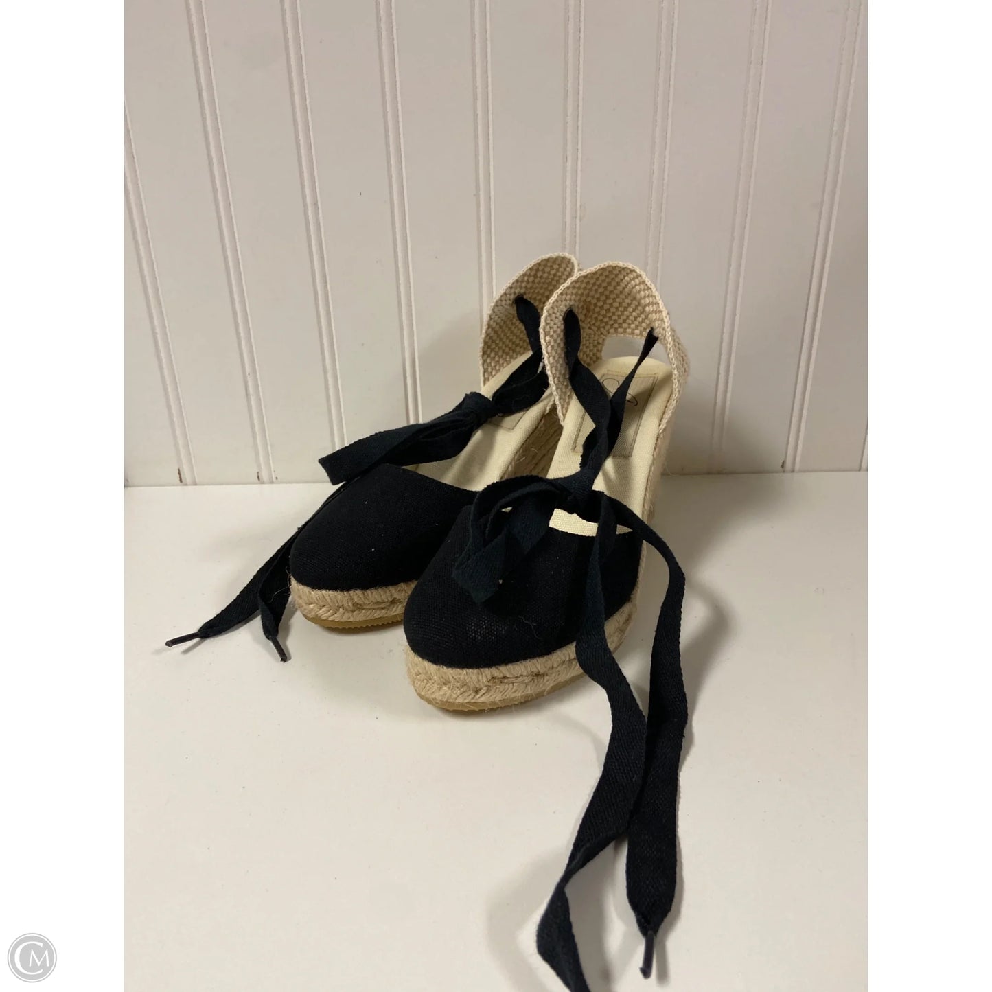 Sandals Heels Wedge By Cmb In Navy, Size: 6.5