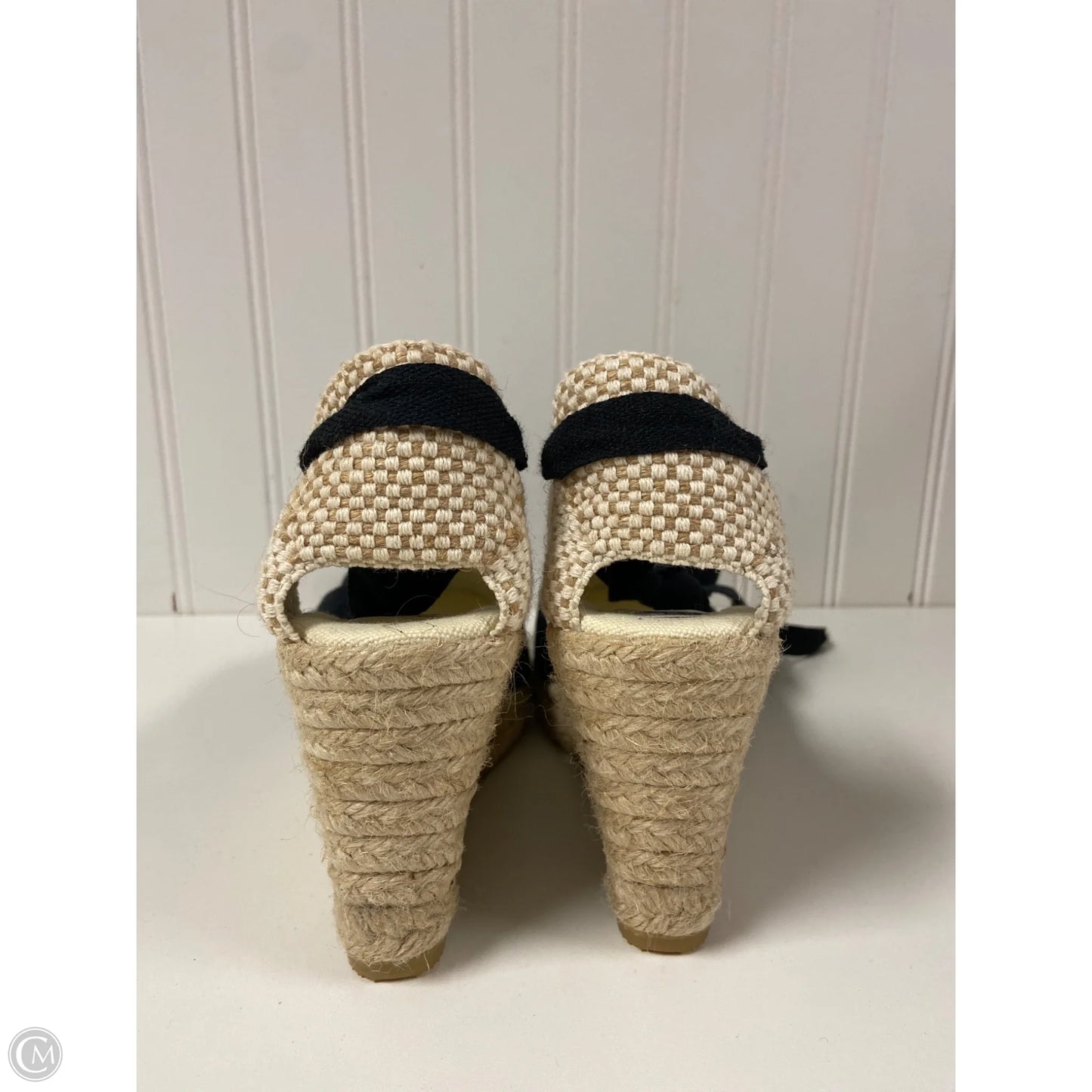 Sandals Heels Wedge By Cmb In Navy, Size: 6.5