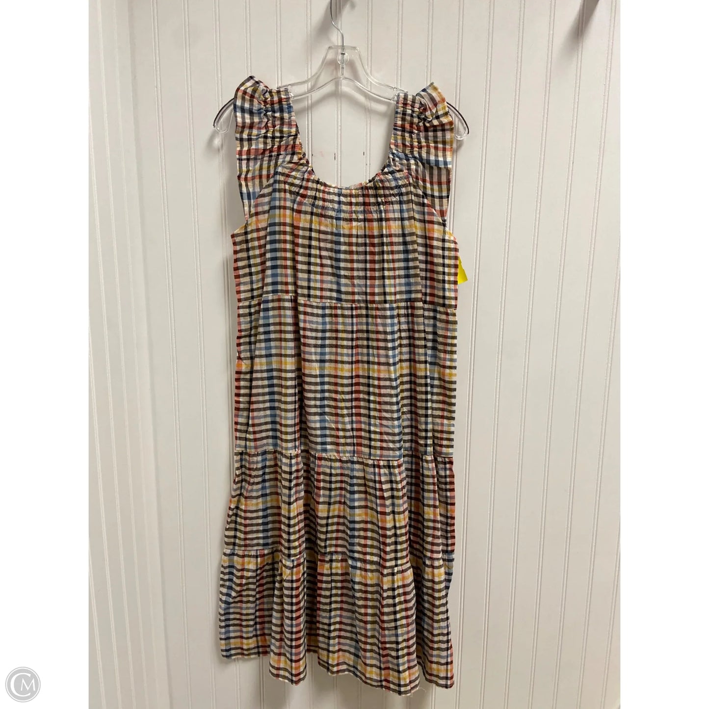 Dress Casual Midi By Loft In Plaid Pattern, Size: Mp