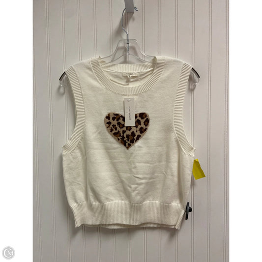 Sweater Short Sleeve By No Comment In White, Size: Xl