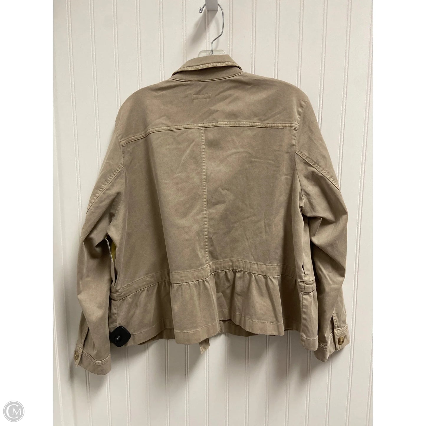 Jacket Shirt By J. Jill In Taupe, Size: Lp