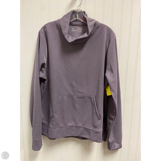 Athletic Sweatshirt Collar By Under Armour In Purple, Size: Xl