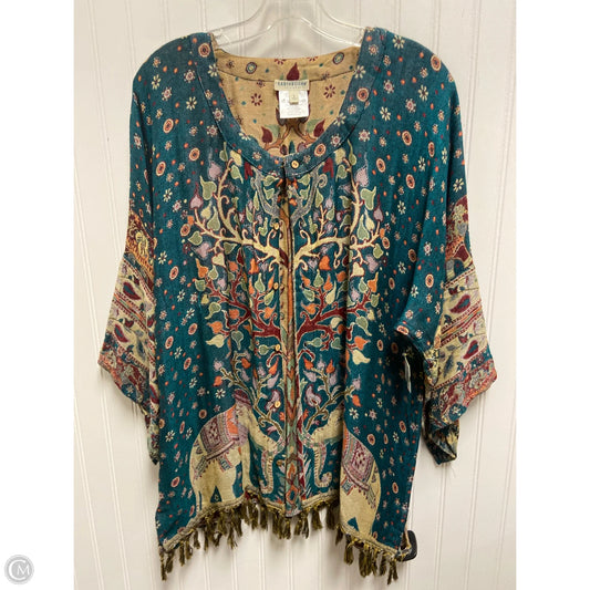 Shawl By Earthbound In Green, Size: L