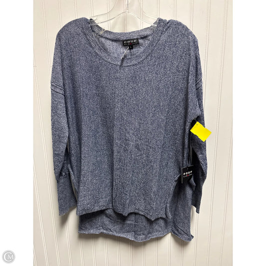 Sweater By Poof In Blue, Size: L