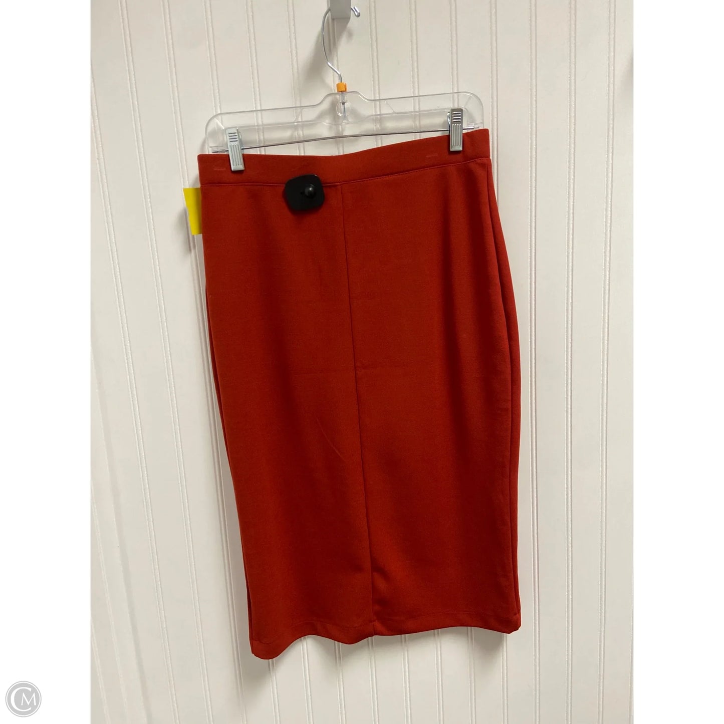 Skirt Midi By Clothes Mentor In Orange, Size: 8