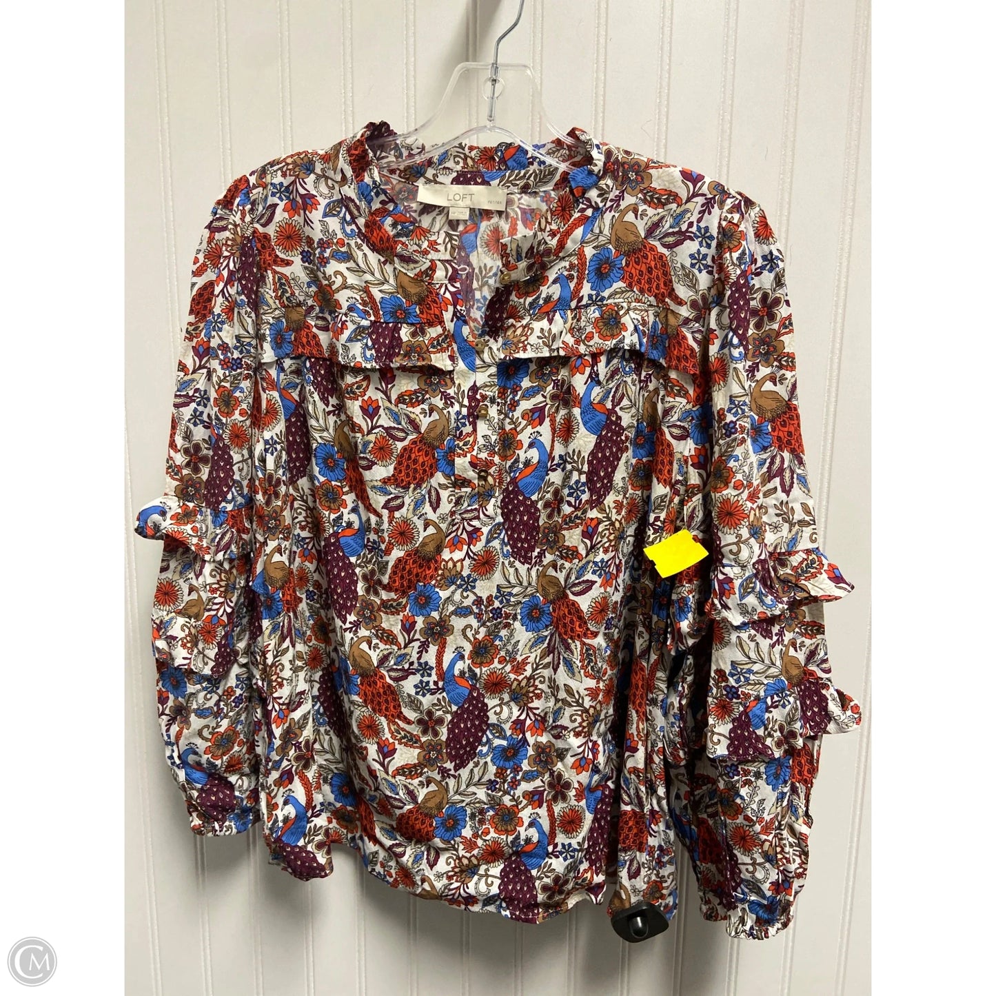 Top Long Sleeve By Loft In Multi-colored, Size: Mp