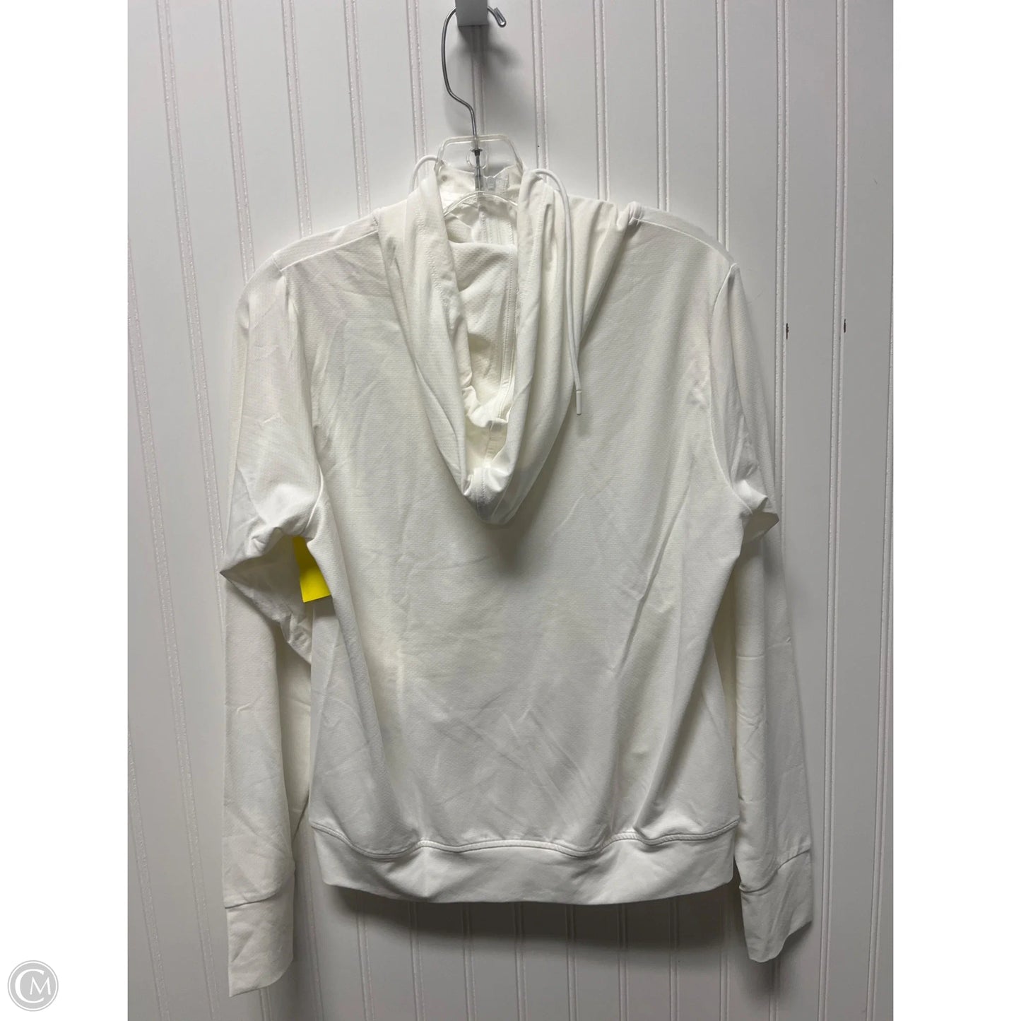 Athletic Jacket By Uniqlo In White, Size: S