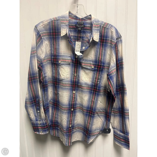 Top Long Sleeve By J. Crew In Blue