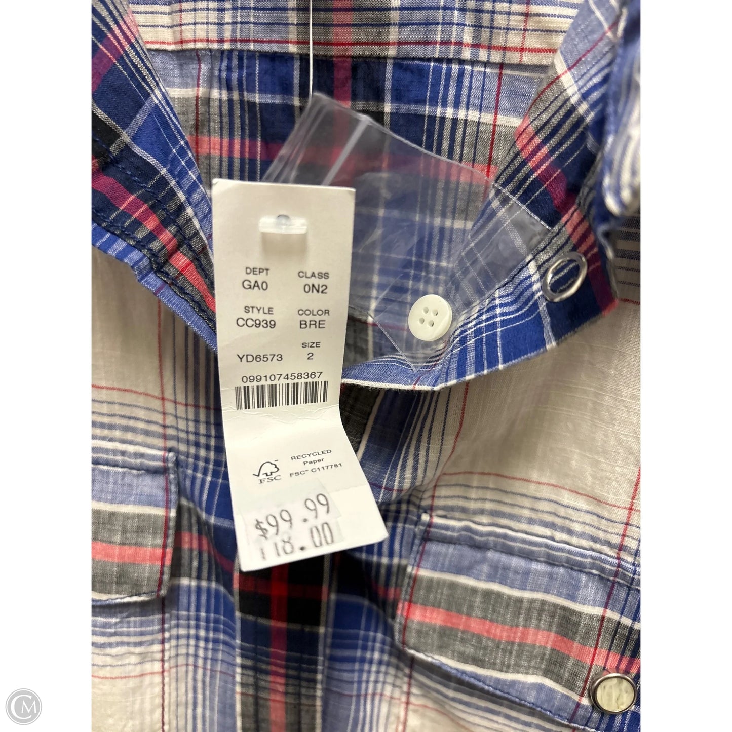 Top Long Sleeve By J. Crew In Blue