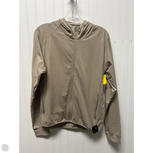 Athletic Jacket By Uniqlo In Taupe, Size: S