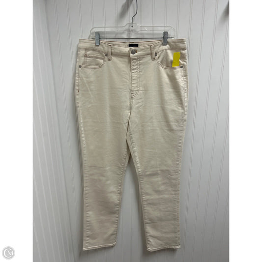 Jeans Skinny By Talbots In Beige, Size: 14