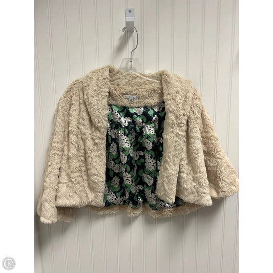 Jacket Faux Fur & Sherpa By Cabi In Beige, Size: M
