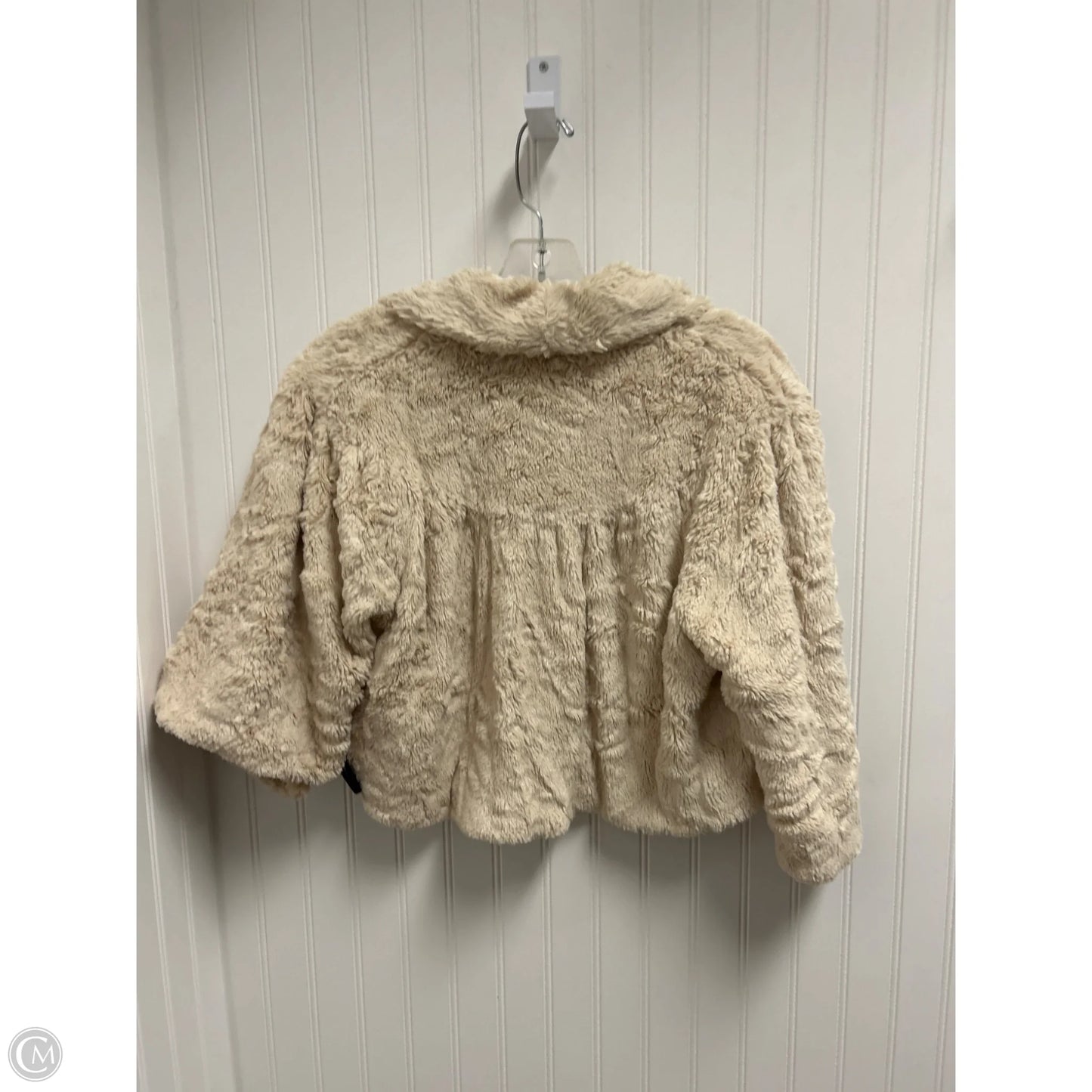 Jacket Faux Fur & Sherpa By Cabi In Beige, Size: M