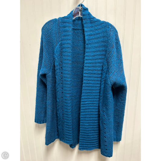 Sweater Cardigan By Erika And Co In Blue, Size: L