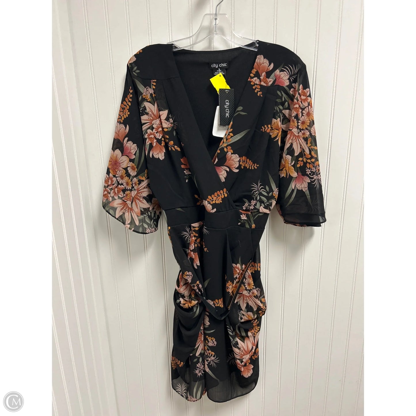 Dress Casual Short By City Chic In Floral Print, Size: Xl