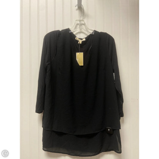 Top Long Sleeve Basic By Michael By Michael Kors In Black, Size: L