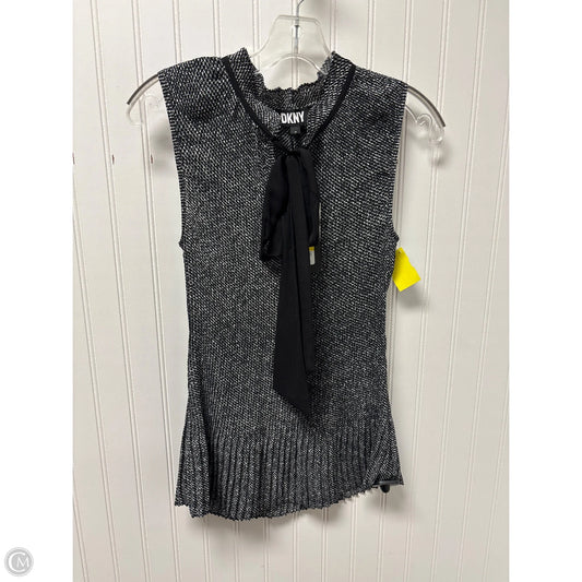 Top Sleeveless By Dkny In Black, Size: M