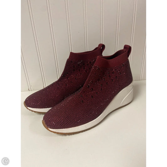 Shoes Sneakers By Alex Marie In Maroon, Size: 7