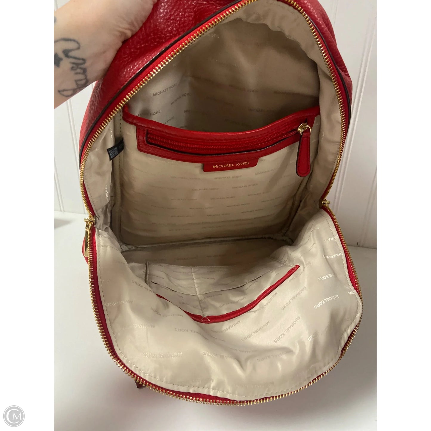 Backpack Designer By Michael Kors, Size: Large