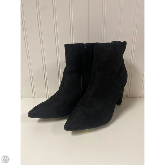 Boots Ankle Heels By Clothes Mentor In Black, Size: 8