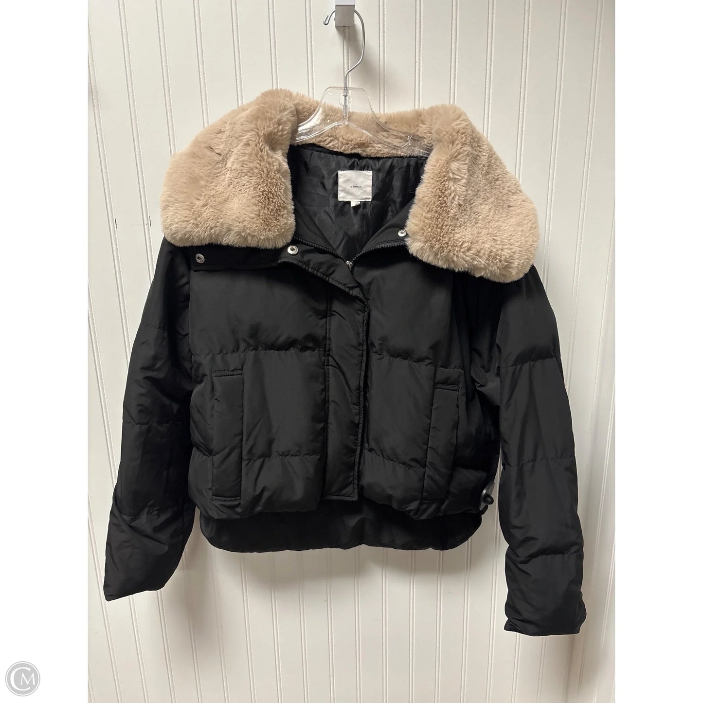 Jacket Puffer & Quilted By A Love Story In Black, Size: M